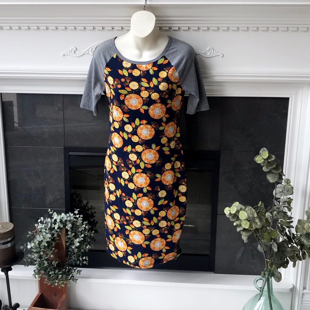 🔴 5/$45 SALE 🔴 LULAROE | Floral/Gray Julia Dress